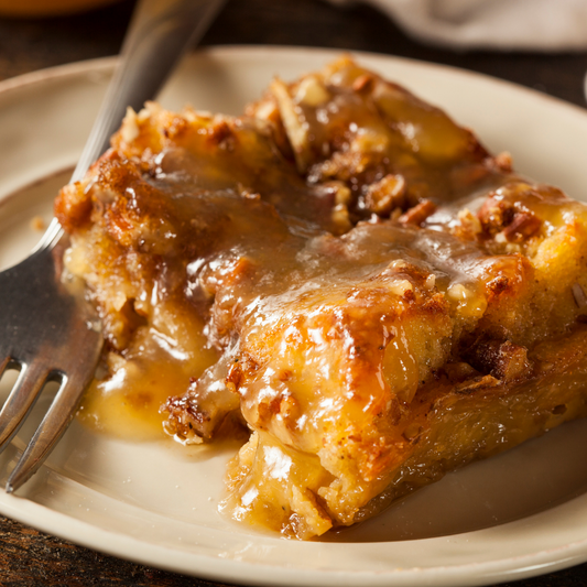 Honey Apple Pecan Bread Pudding