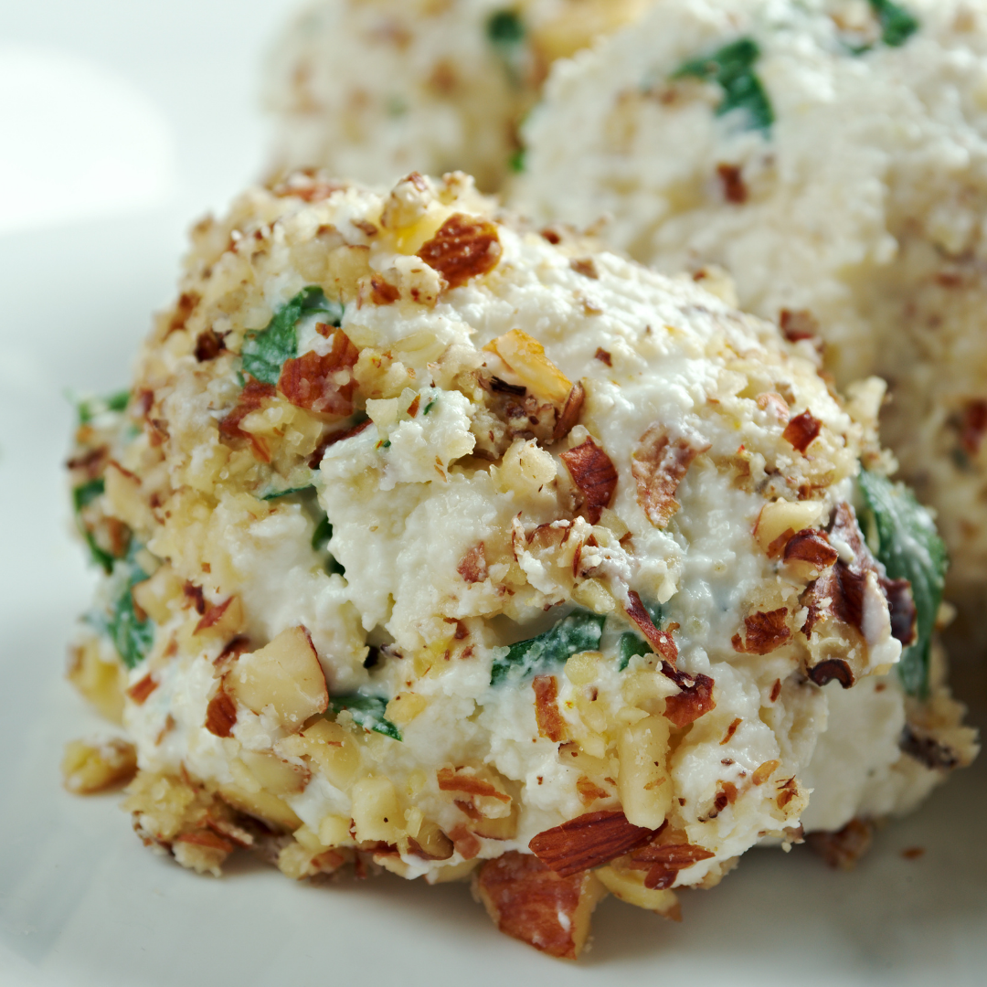 Holiday Garlic & Provolone Cheese Ball