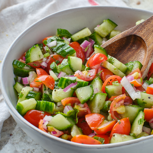 Chopped Cuke & Zuke Salad