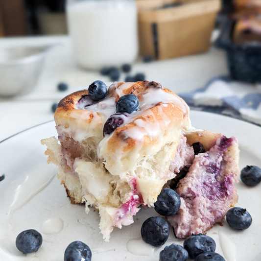 Blueberries & Cream Sweet Rolls