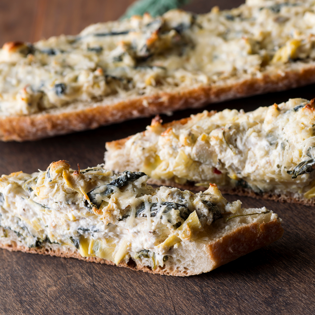 Artichoke & Spinach Pizza Appetizer