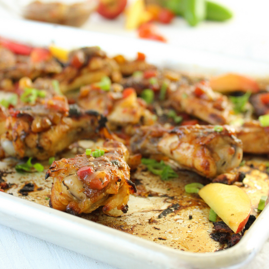 Peach Salsa Wings