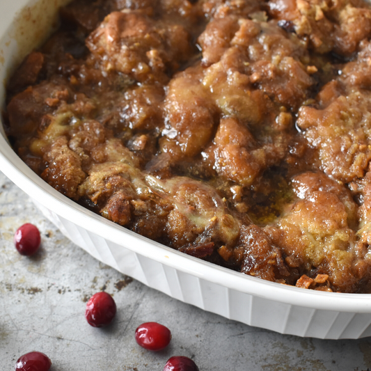 Cranberry Walnut Bread Pudding