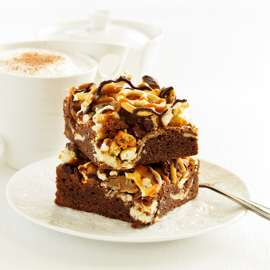 Salted Caramel Pretzel Brownies