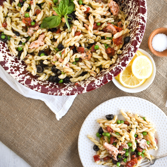 Salmon Pesto Pasta Salad