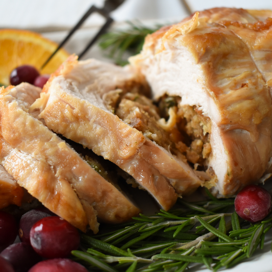 Cranberry Orange Stuffed Turkey Breast