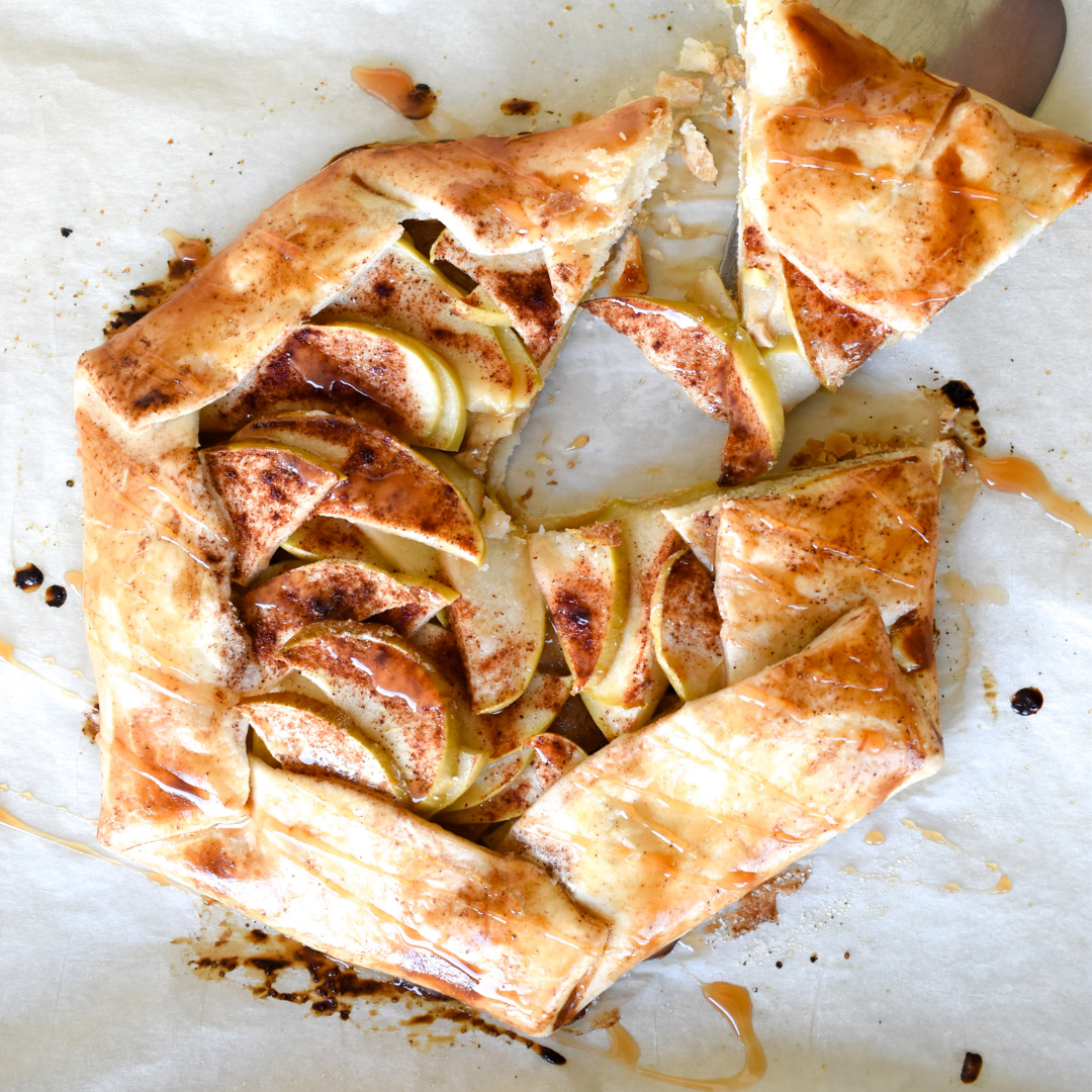 Rustic Caramel Apple Tart