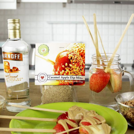 Drunken Apple Skewers