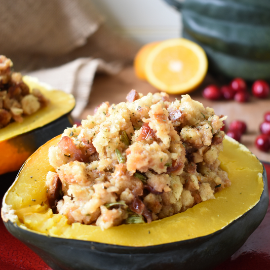 Cranberry Orange Stuffed Squash
