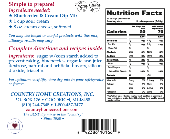 Blueberries & Cream Dip Mix