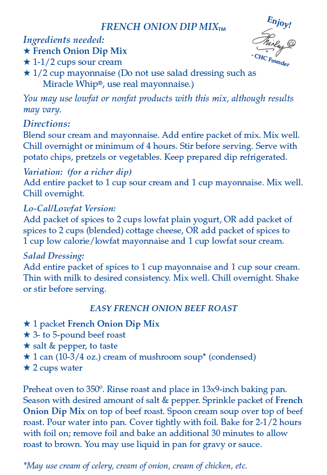 French Onion Dip Mix