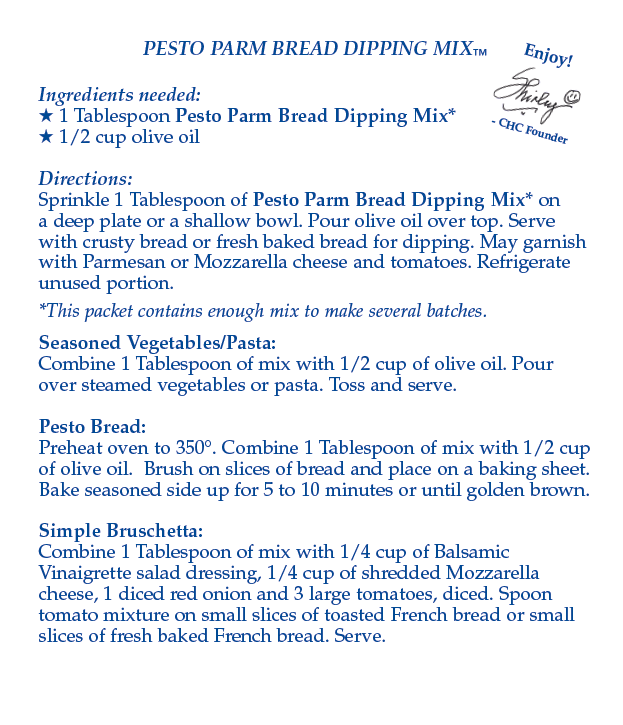 Pesto Parm Bread Dipping Mix