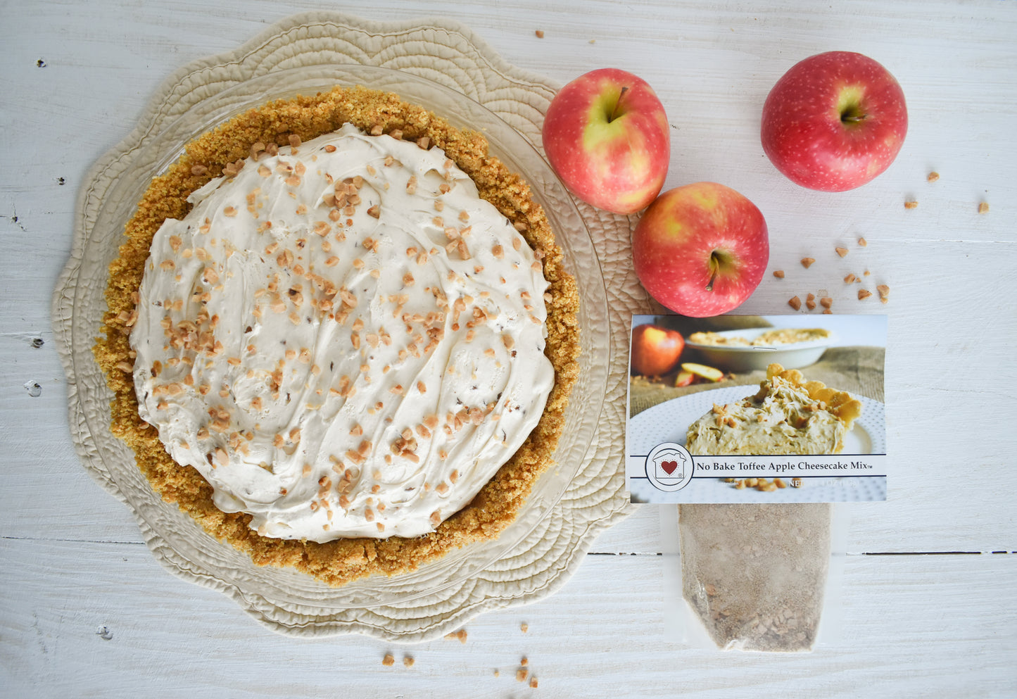 No-Bake Toffee Apple Cheesecake Mix