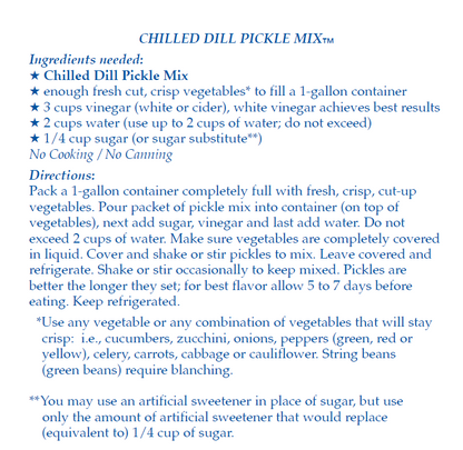 Chilled Dill Pickle Mix