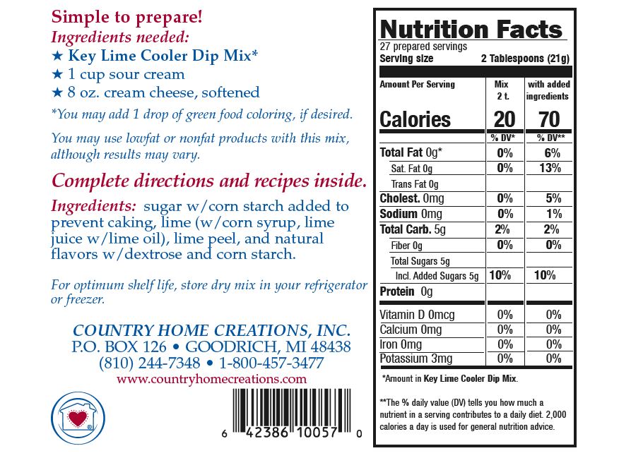 Key Lime Cooler Dip Mix