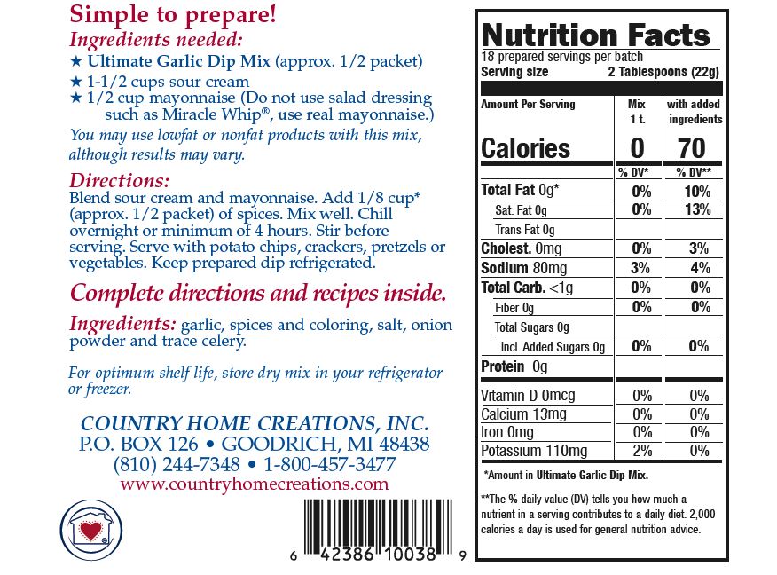 Ultimate Garlic Dip Mix