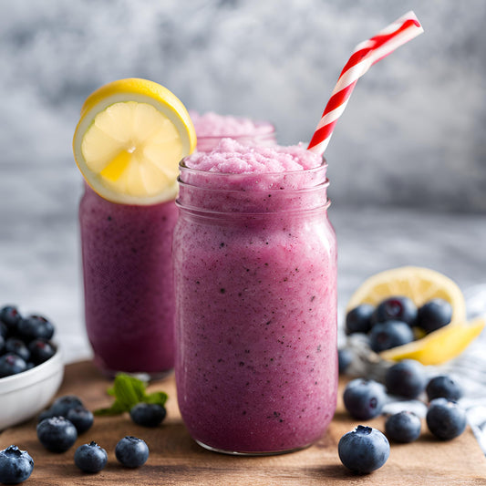 Blueberry Lemonade Moscato Slushie