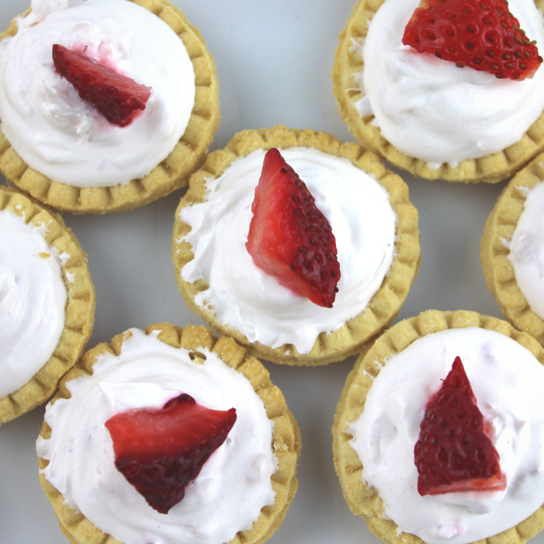 Mini Strawberries & Cream Tarts