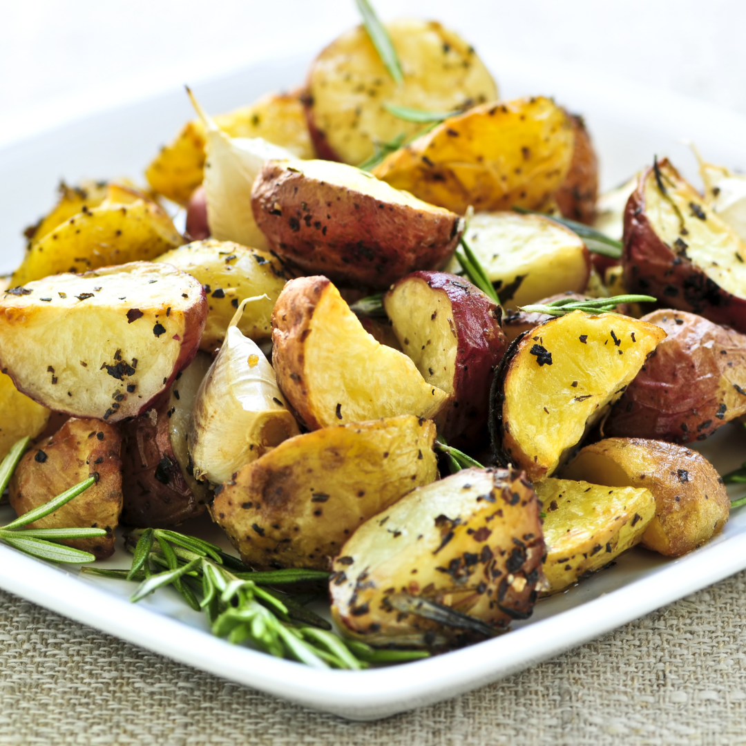 Zesty Garlic & Herb Roasted Potatoes – Country Home Creations