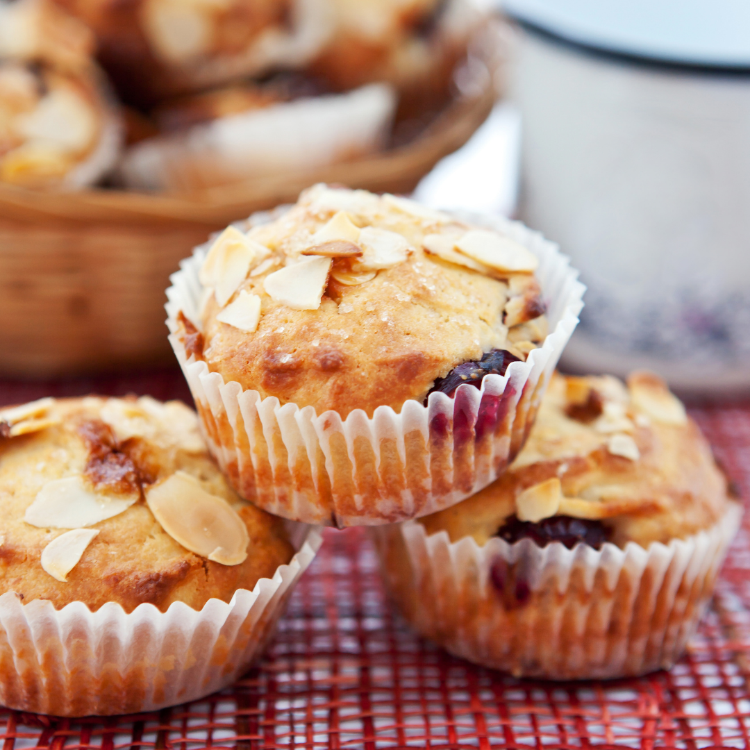 Cherry Almond Muffins