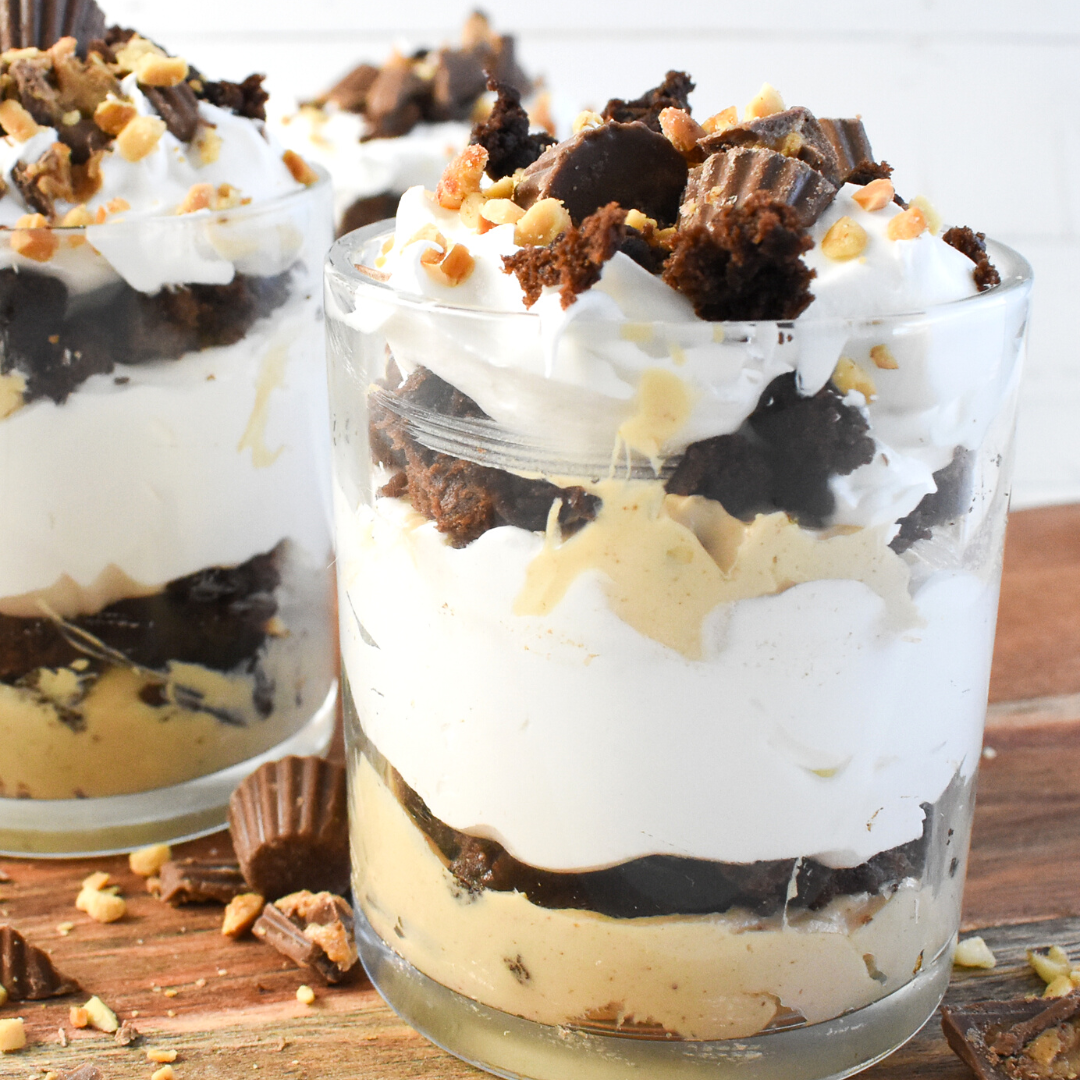 Mini Peanut Butter Brownie Trifles – Country Home Creations