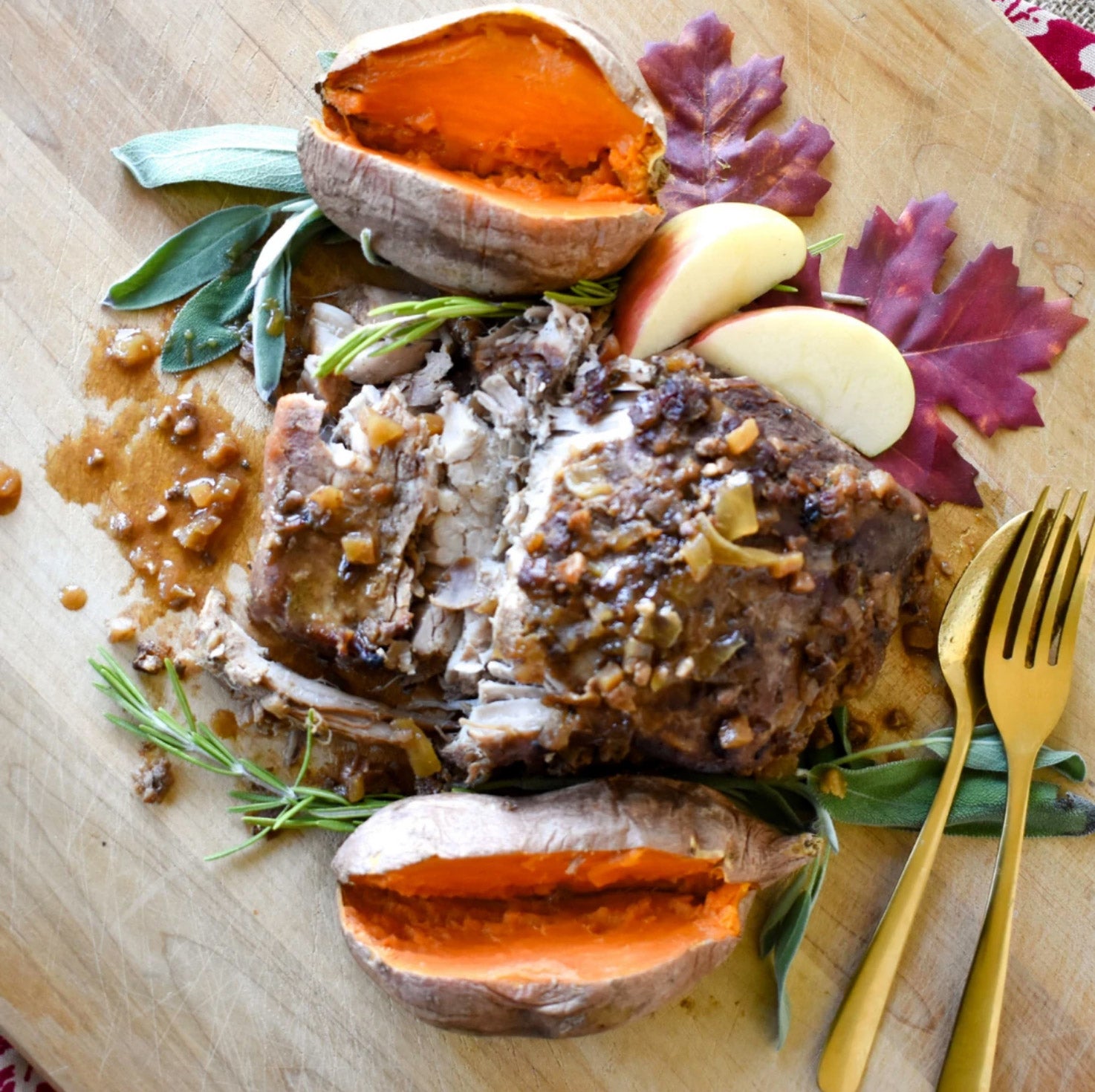 How To Create A Standout Thanksgiving Menu Country Home Creations   Honey Apple Pecan Pork Loin 