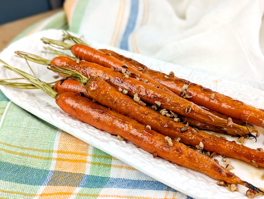 Maple Pecan Glazed Carrots