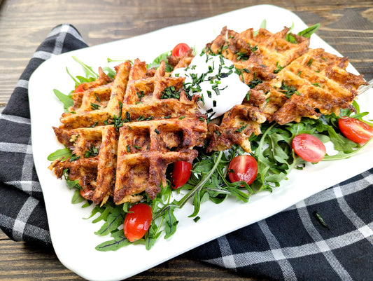 Bacon & Cheddar Hashbrown Waffles