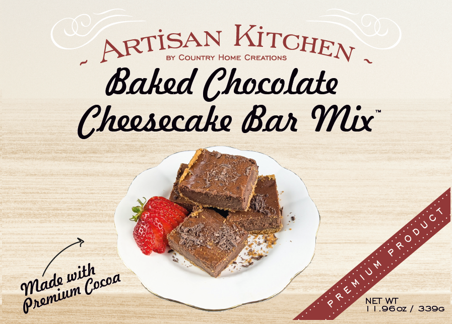 Artisan Kitchen Baked Chocolate Cheesecake Bar Mix - NEW RELEASE