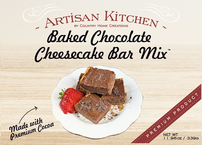 Artisan Kitchen Baked Chocolate Cheesecake Bar Mix - NEW RELEASE