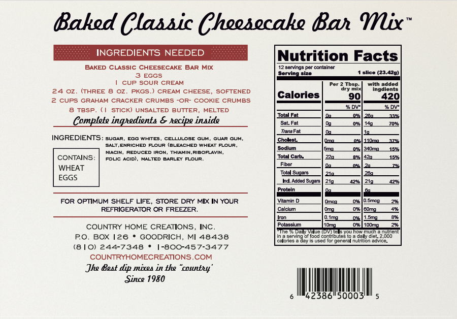 Artisan Kitchen Baked Classic Cheesecake Bars - NEW RELEASE