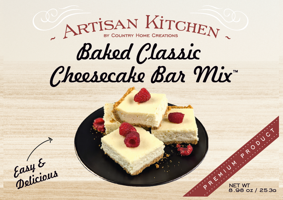 ARTISAN KITCHEN BAKED CLASSIC CHEESECAKE BARS - NEW RELEASE