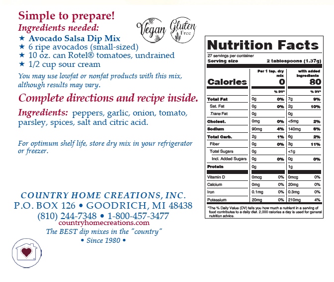 Avocado Salsa - NEW RELEASE