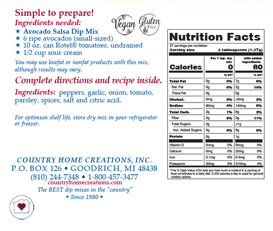 Avocado Salsa - NEW RELEASE