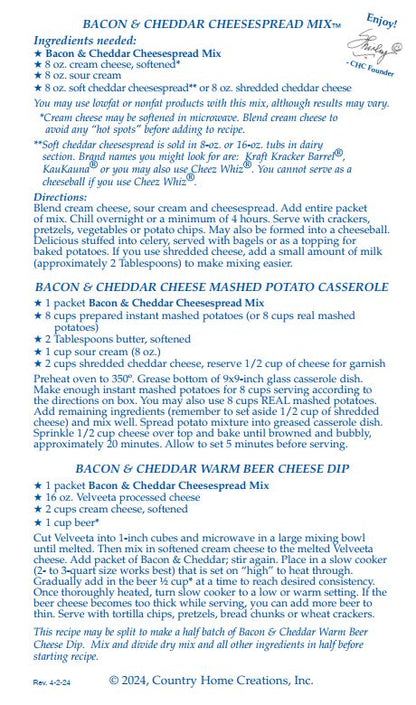 Bacon & Cheddar Cheesespread Mix