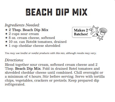 Coastal Kitchen Beach Dip Mix - NEW RELEASE