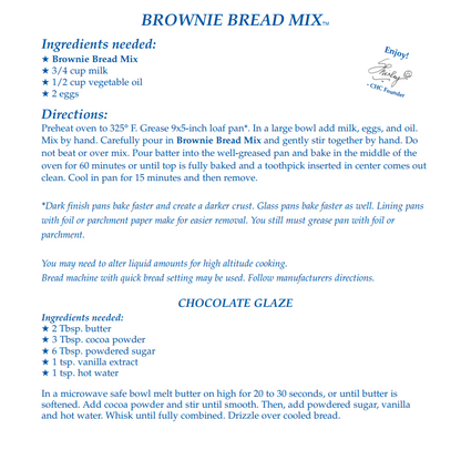 Brownie Bread Mix - NEW RELEASE