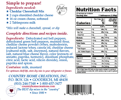 Cheddar Cheeseball Mix