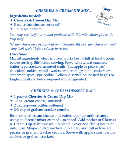 Cherries & Cream Dip Mix - NEW RELEASE