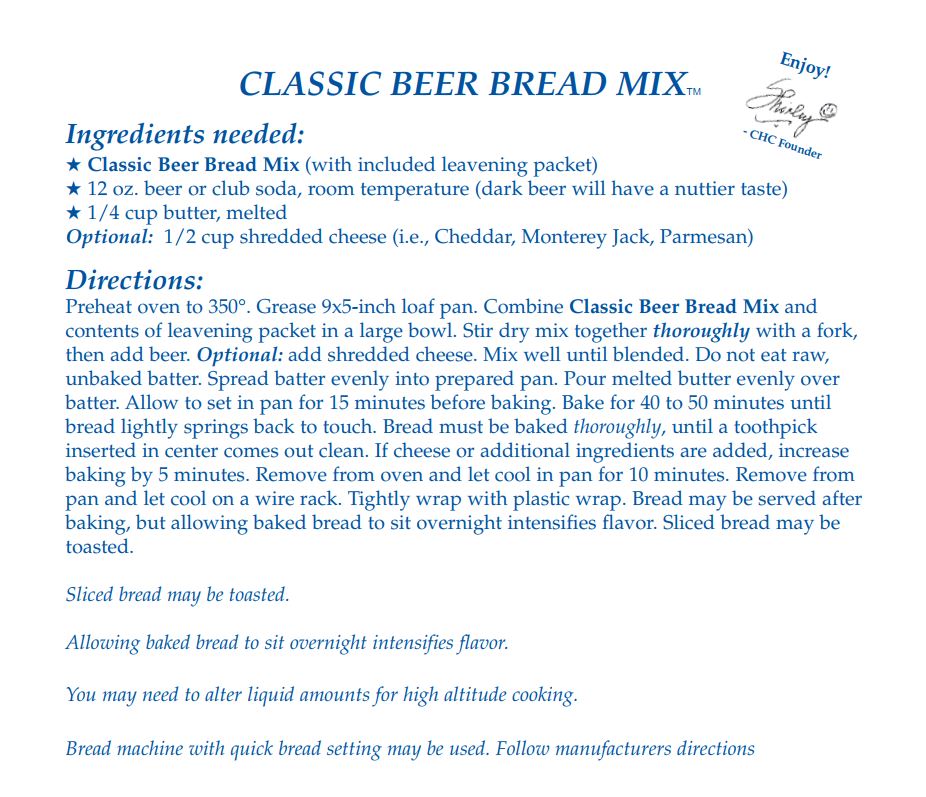 Classic Beer Bread Mix