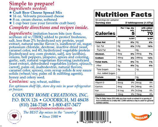 Craft Beer Cheese Spread Mix