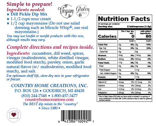 Dill Pickle Dip Mix