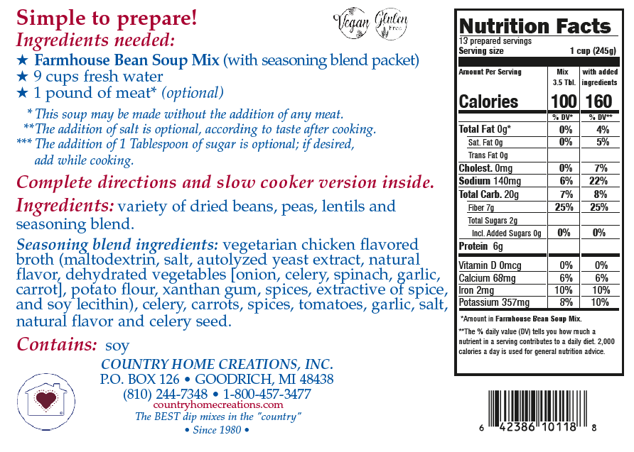 Farmhouse Bean Soup Mix