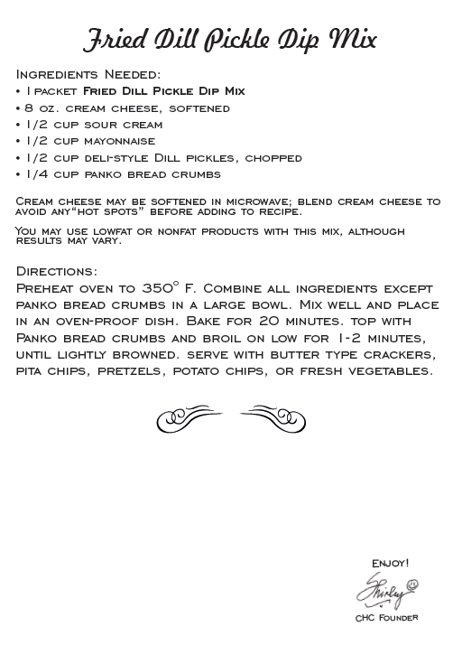 Artisan Kitchen Fried Dill Pickle Dip Mix
