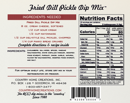 Artisan Kitchen Fried Dill Pickle Dip Mix