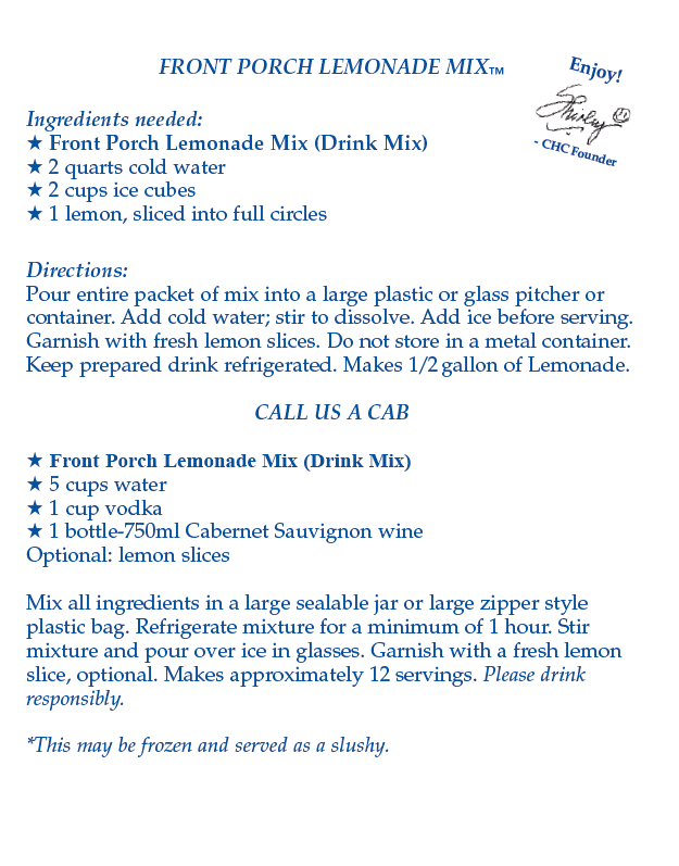 Front Porch Lemonade Mix
