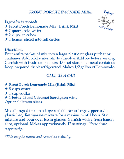 Front Porch Lemonade Mix