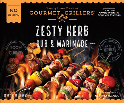 Gourmet Griller Zesty Herb Rub & Marinade - NEW RELEASE