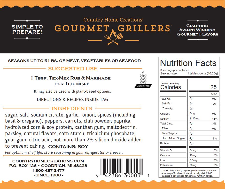 GOURMET GRILLER TEX-MEX RUB & MARINADE - NEW RELEASE