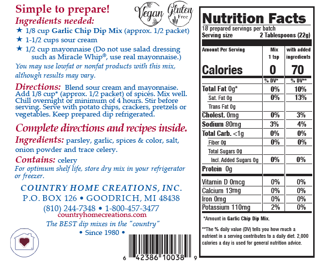 Garlic Chip Dip Mix-NEW RELEASE